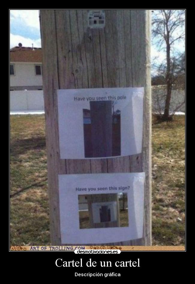 Cartel de un cartel -