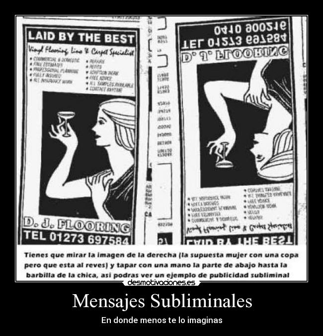 Mensajes Subliminales - En donde menos te lo imaginas