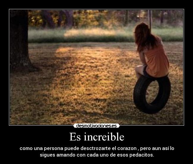 Es increible -