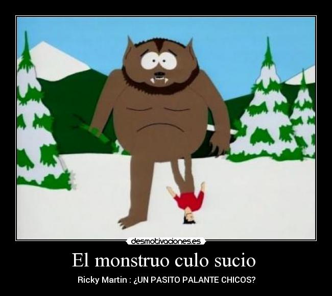 carteles south park monstruo desmotivaciones