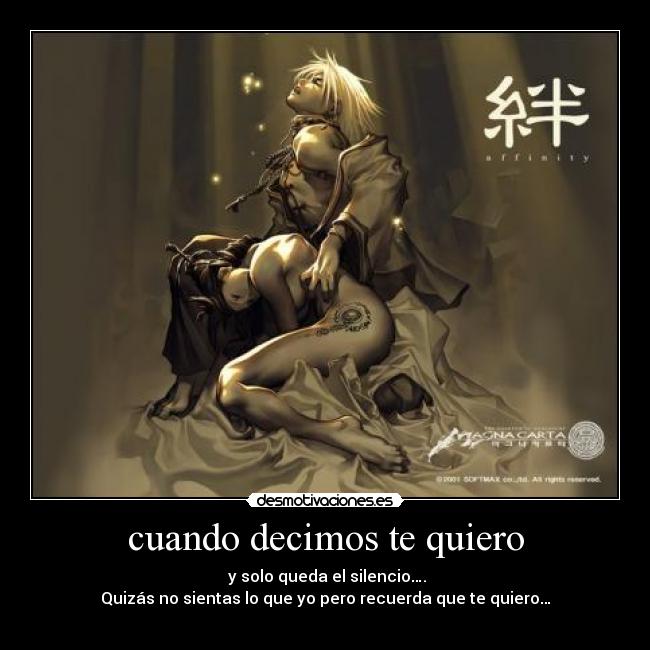 cuando decimos te quiero -