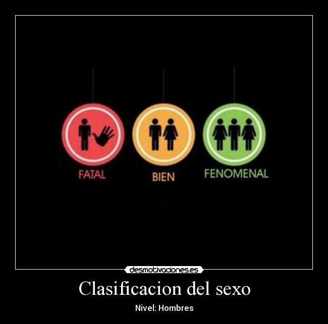 Clasificacion del sexo - 