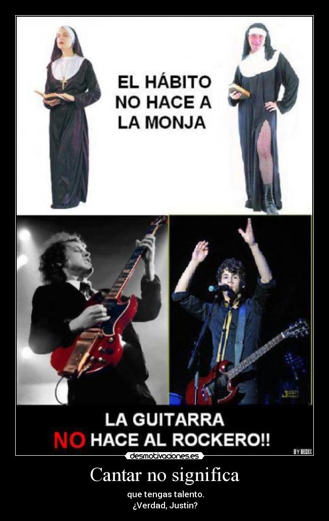 Cantar no significa -