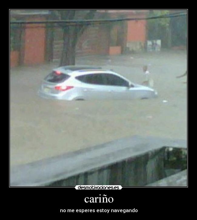 carteles carino aguacero lluvia desmotivaciones