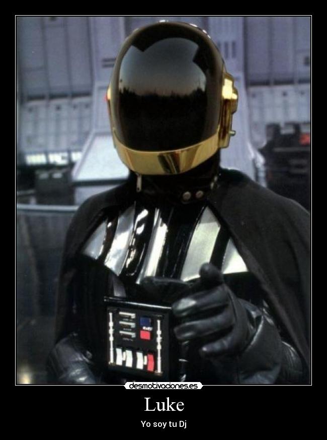 carteles daft punk luke darth vader star wars desmotivaciones