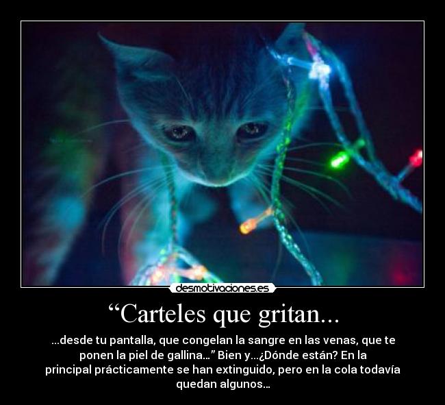 “Carteles que gritan... - 