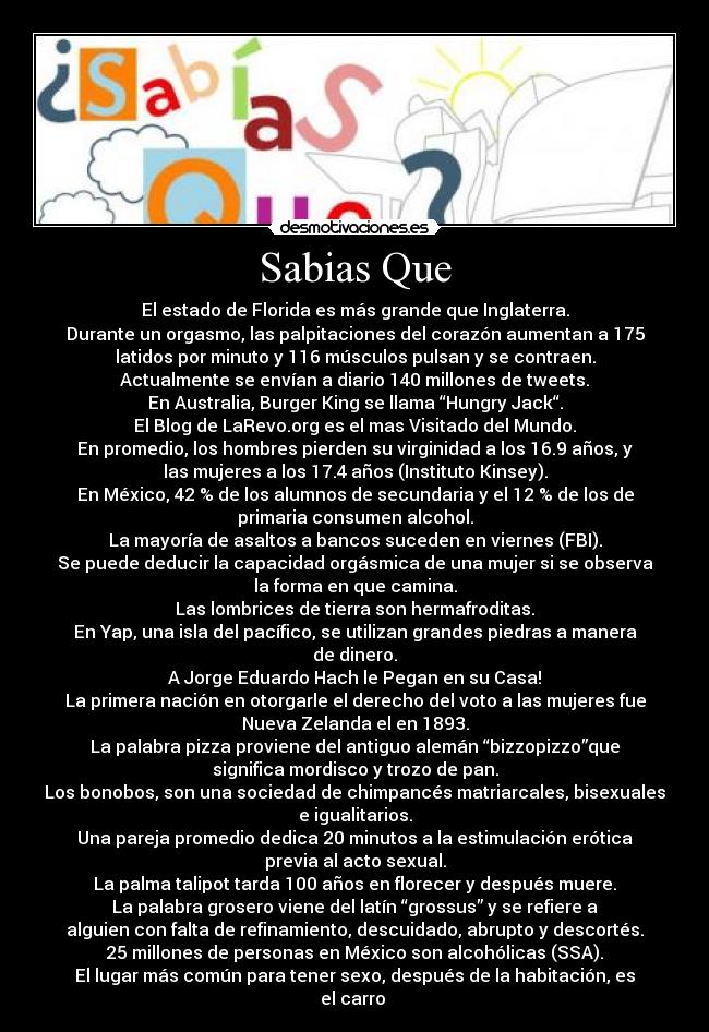 Sabias Que - 