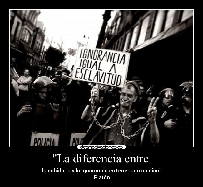 La diferencia entre  - 