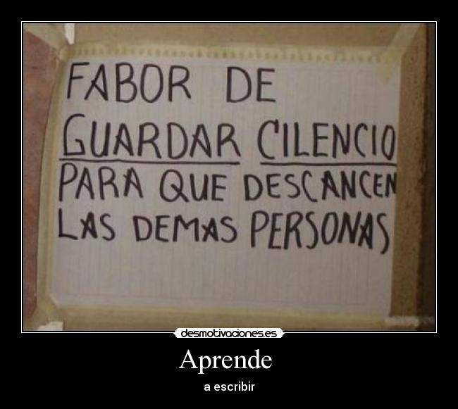 Aprende - a escribir