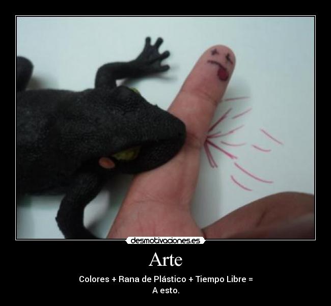 carteles arte rana desmotivaciones