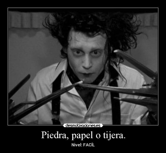 Piedra, papel o tijera. - Nivel: FACÍL