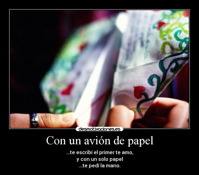Con un avión de papel - 