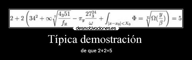 Típica demostración -