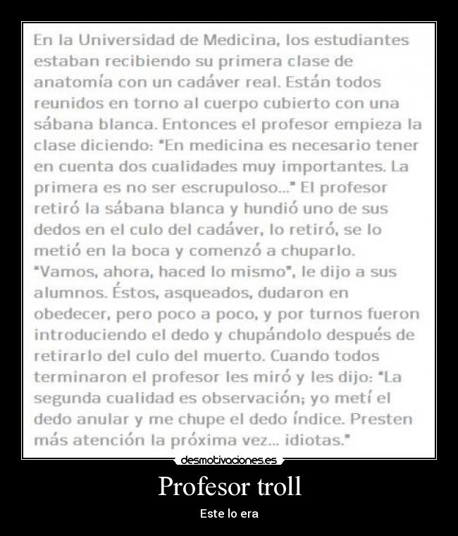 Profesor troll - 