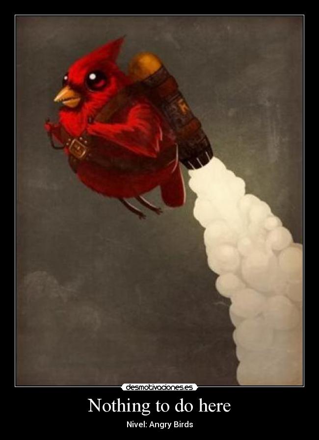 Nothing to do here - Nivel: Angry Birds