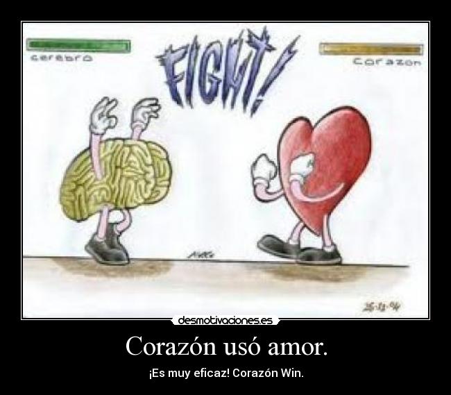 Corazón usó amor. - 