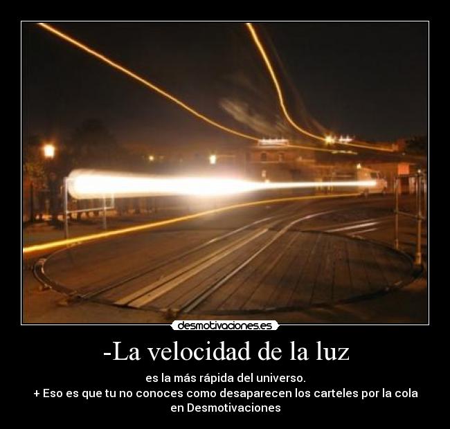 -La velocidad de la luz - 