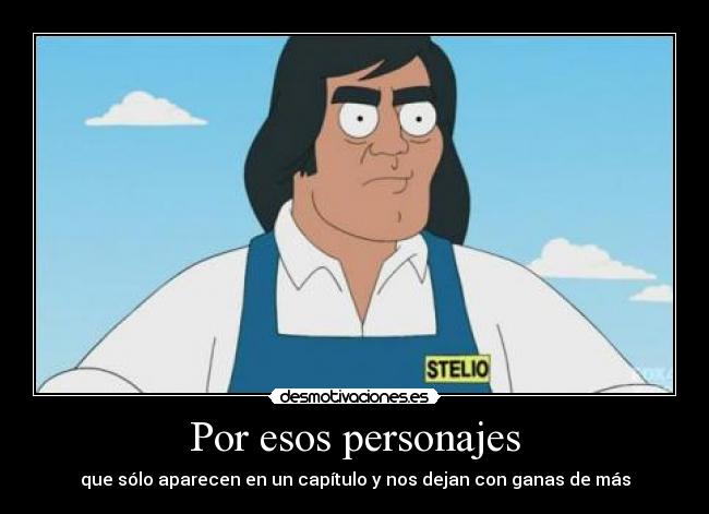 Por esos personajes -