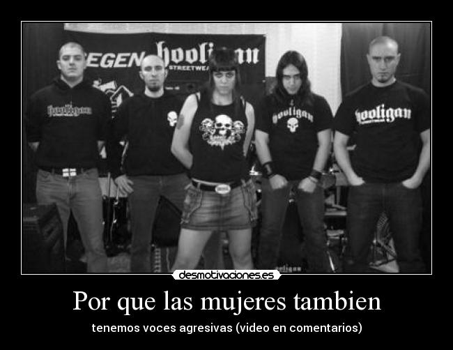 Por que las mujeres tambien - tenemos voces agresivas (video en comentarios)