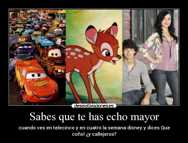 Sabes que te has echo mayor - 