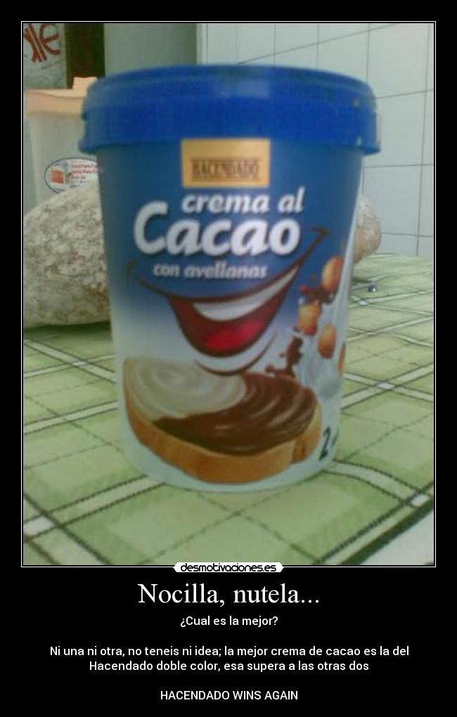 Nocilla, nutela... -