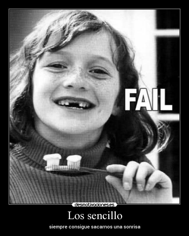 Los sencillo - siempre consigue sacarnos una sonrisa