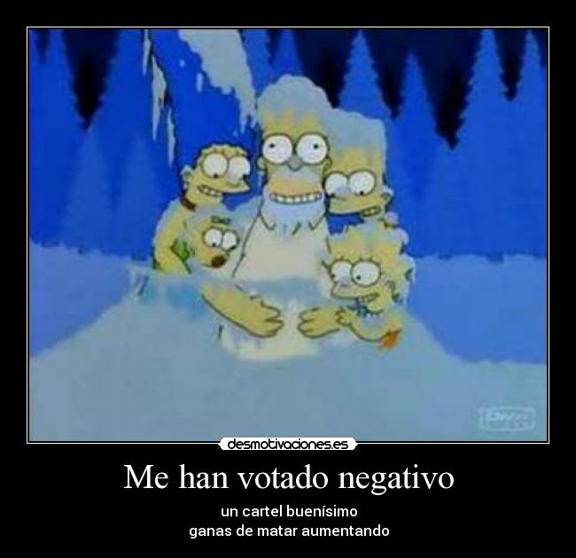 Me han votado negativo -