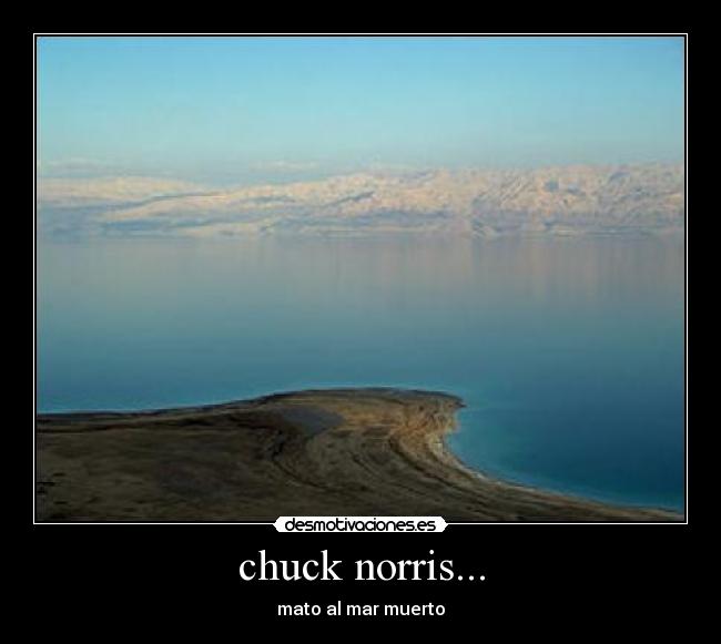 chuck norris... - mato al mar muerto