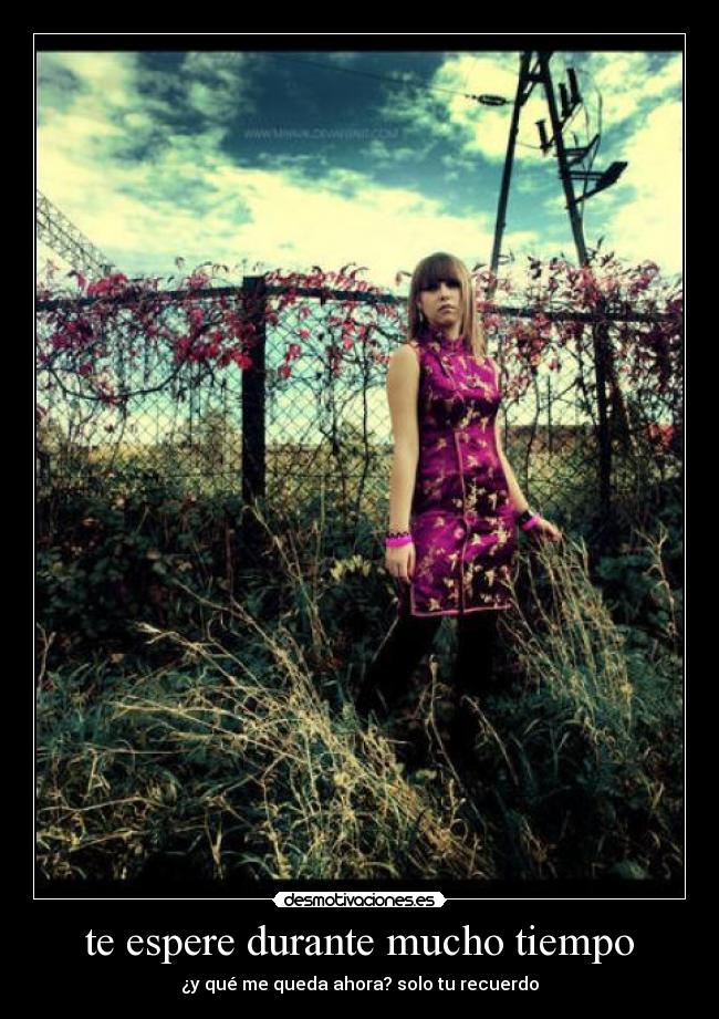 te espere durante mucho tiempo - ¿y qué me queda ahora? solo tu recuerdo