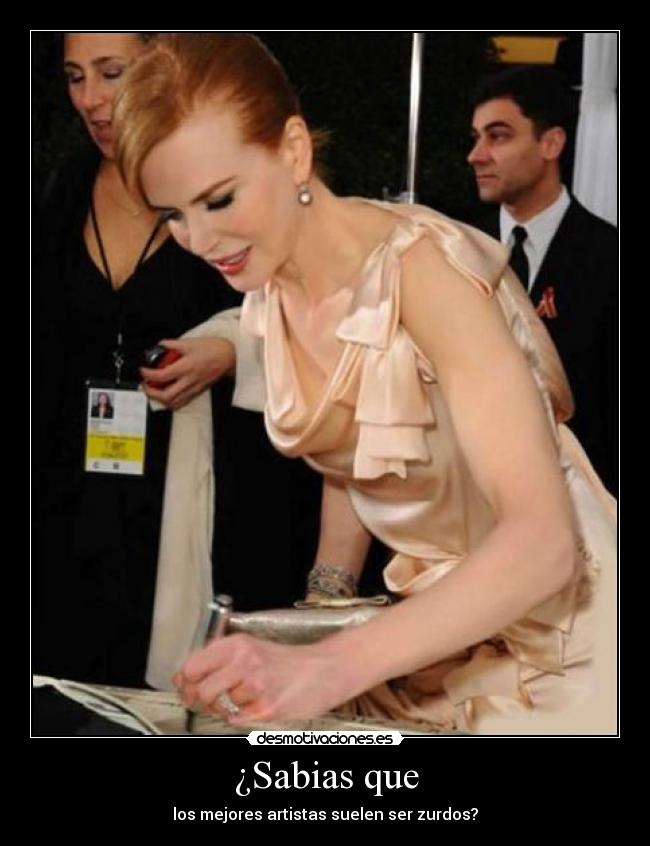 ¿Sabias que - los mejores artistas suelen ser zurdos?