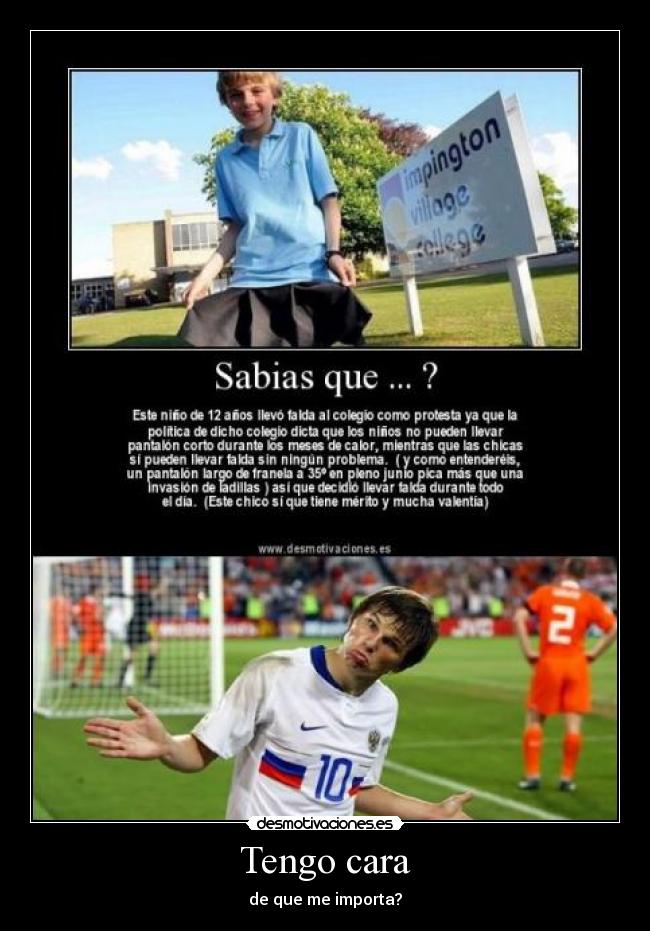 Tengo cara - de que me importa?