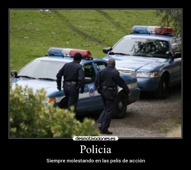 carteles xdjajajejepoliciapelispeli pelicula accion desmotivaciones