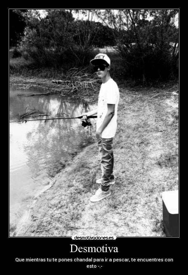 Desmotiva - Que mientras tu te pones chandal para ir a pescar, te encuentres con esto -.-
