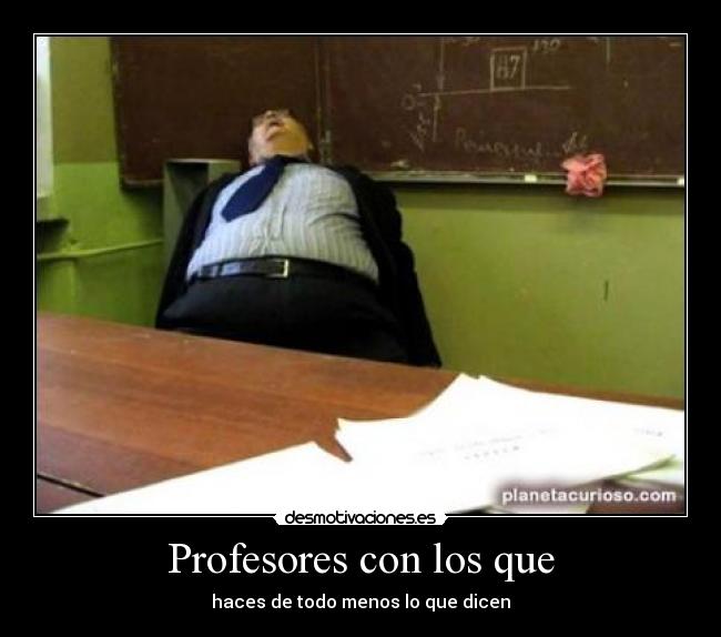 Profesores con los que -