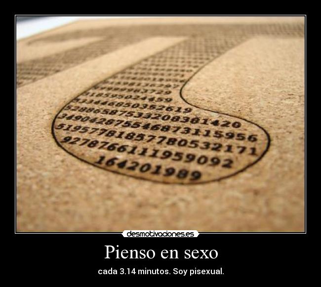 Pienso en sexo - 