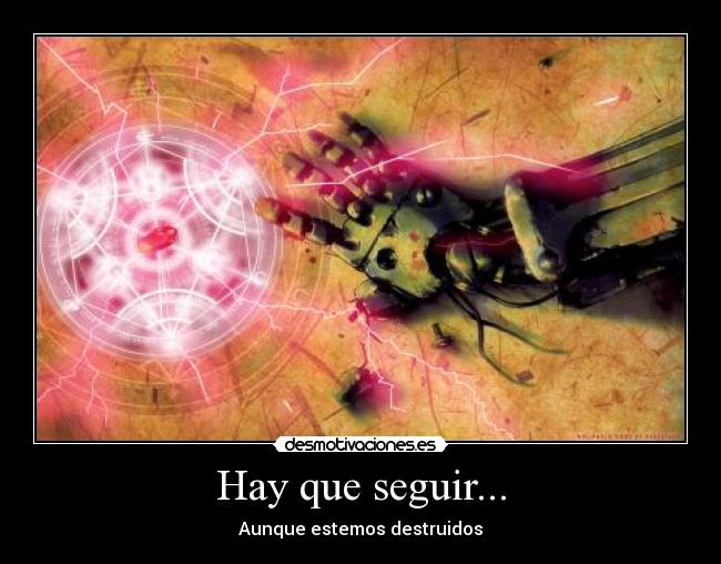 Hay que seguir... -