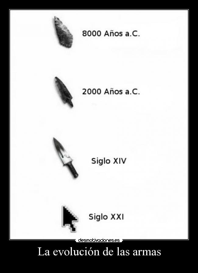 La evolución de las armas - 