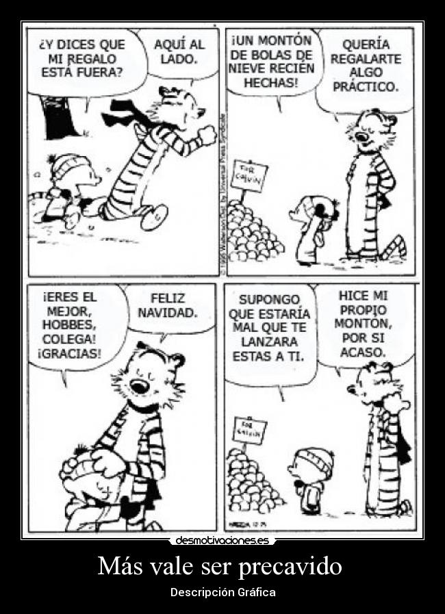 Más vale ser precavido - Descripción Gráfica