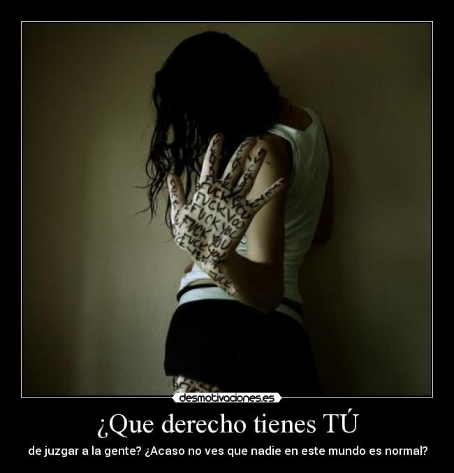 ¿Que derecho tienes TÚ -