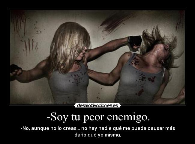 carteles enemigo nemesis desmotivaciones