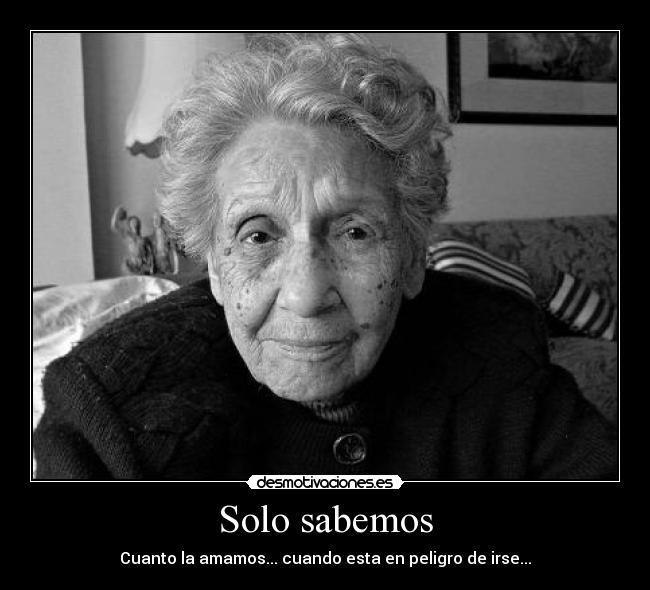 Solo sabemos - 