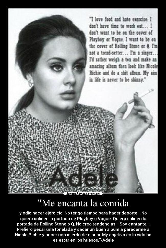 Me encanta la comida -