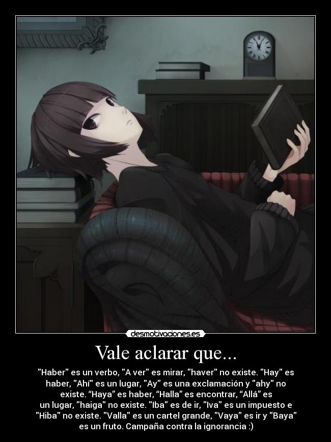 Vale aclarar que... - 