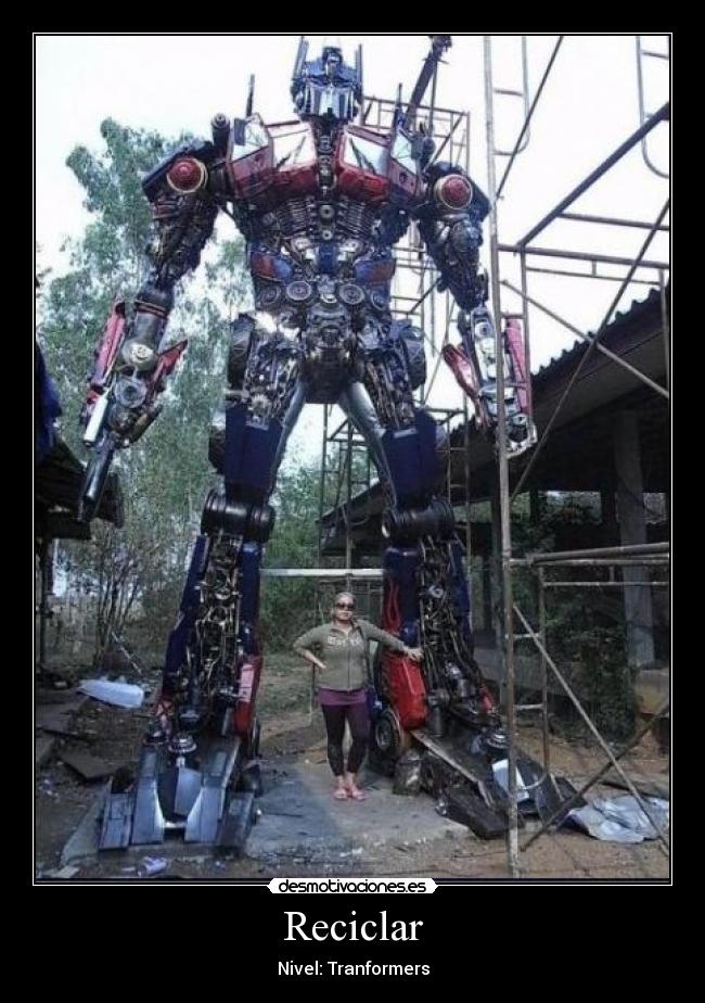 Reciclar - Nivel: Tranformers