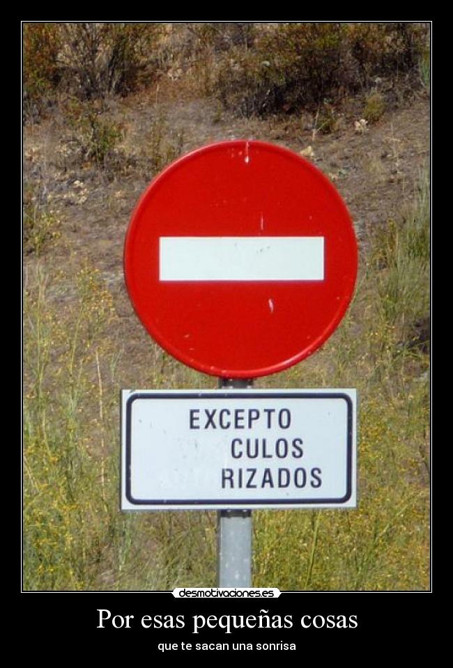 Por esas pequeñas cosas -