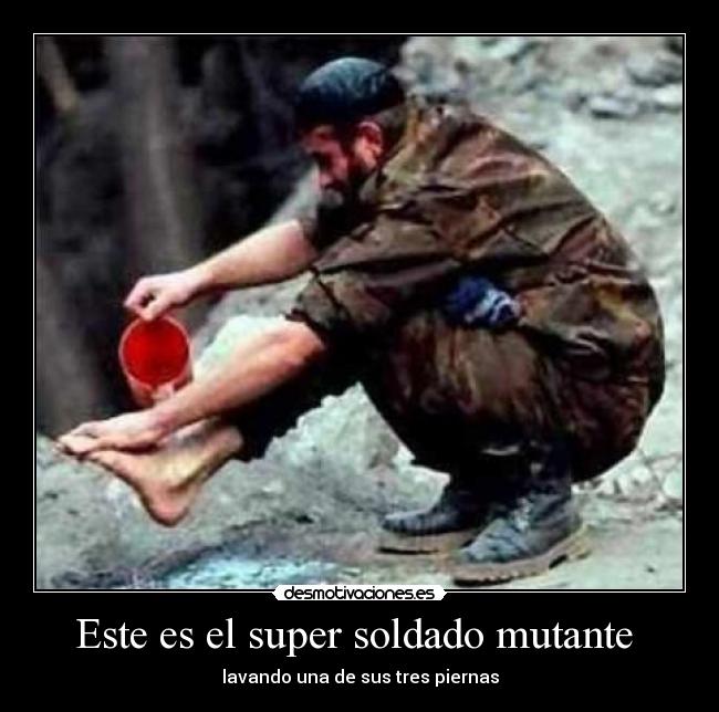 Este es el super soldado mutante  - 