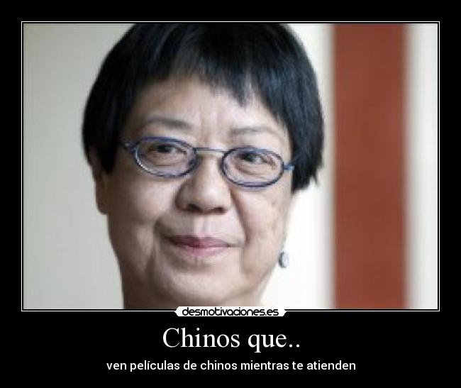 Chinos que.. - ven películas de chinos mientras te atienden