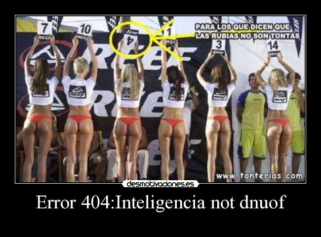 Error 404:Inteligencia not dnuof - 
