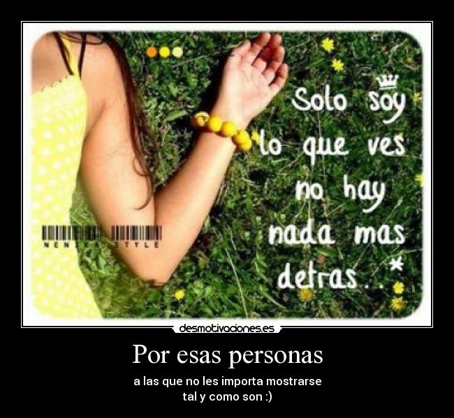 Por esas personas - 