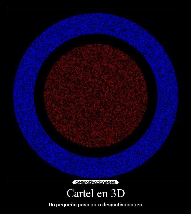 Cartel en 3D -